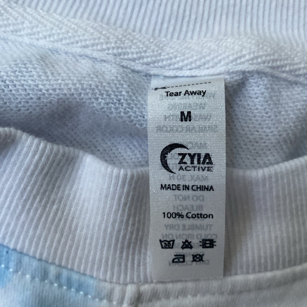 Zyia Hendrix Heaven crew boxy sweatshirt medium workout layering lightweight - Picture 9 of 13